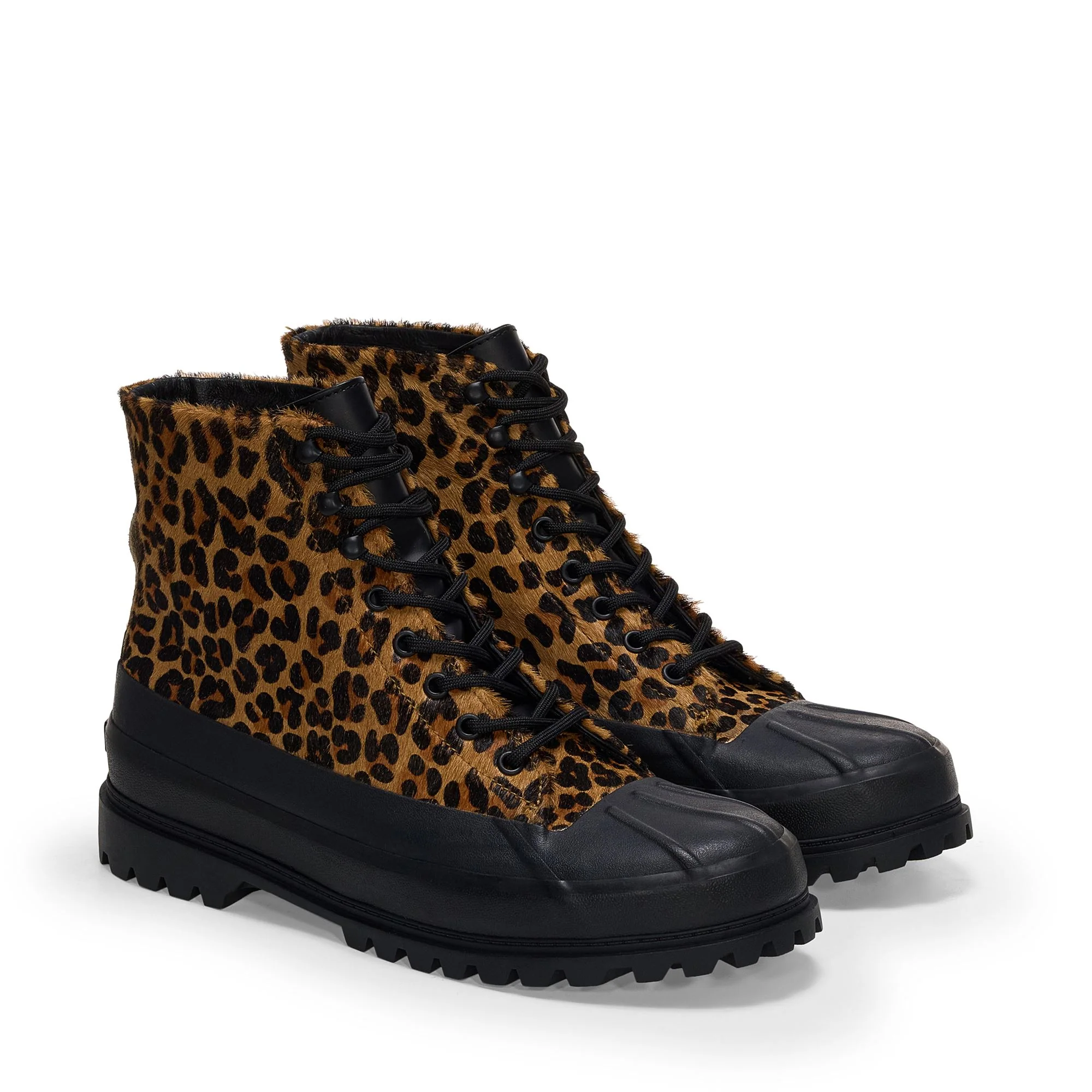 3343 ALPINA DUCK CALFHAIR - Ankle Boots - Mid Cut - Unisex - Leopard print-Black - Image 2