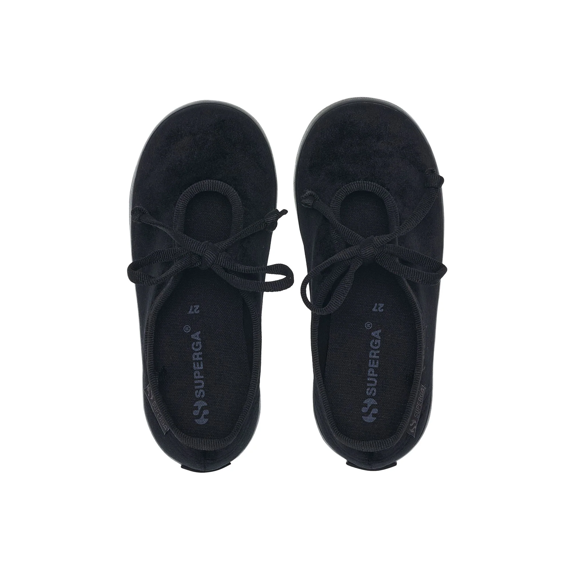 2442 KIDS VELVET BALLERINA LACE - Ballerine - Ballerina - Girl - Total Black-Black - Image 4