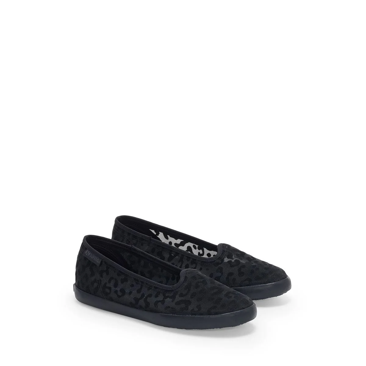 2441 BALLERINA NET LEOPARD - Ballerine - Ballerina - Woman - Black-Black - Image 2