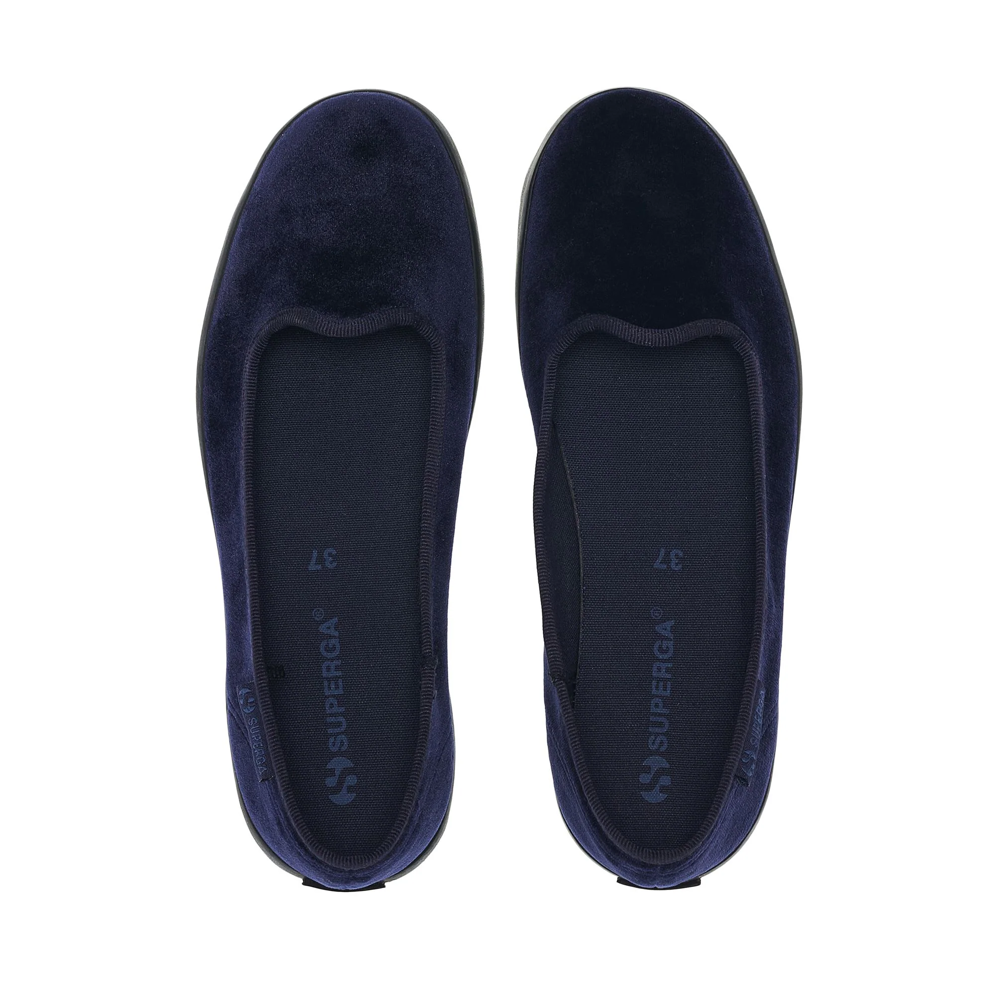 2441 VELVET BALLERINA - Ballerine - Ballerina - Woman - Navy-FBlack - Image 4