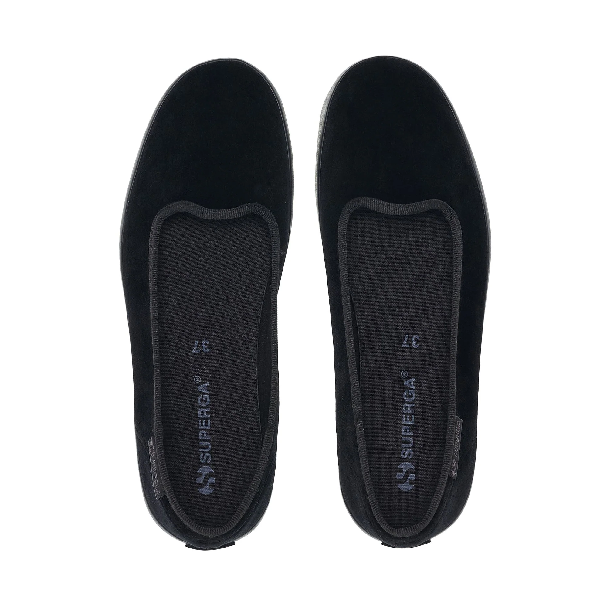 2441 VELVET BALLERINA - Ballerine - Ballerina - Woman - Total Black-Black - Image 4