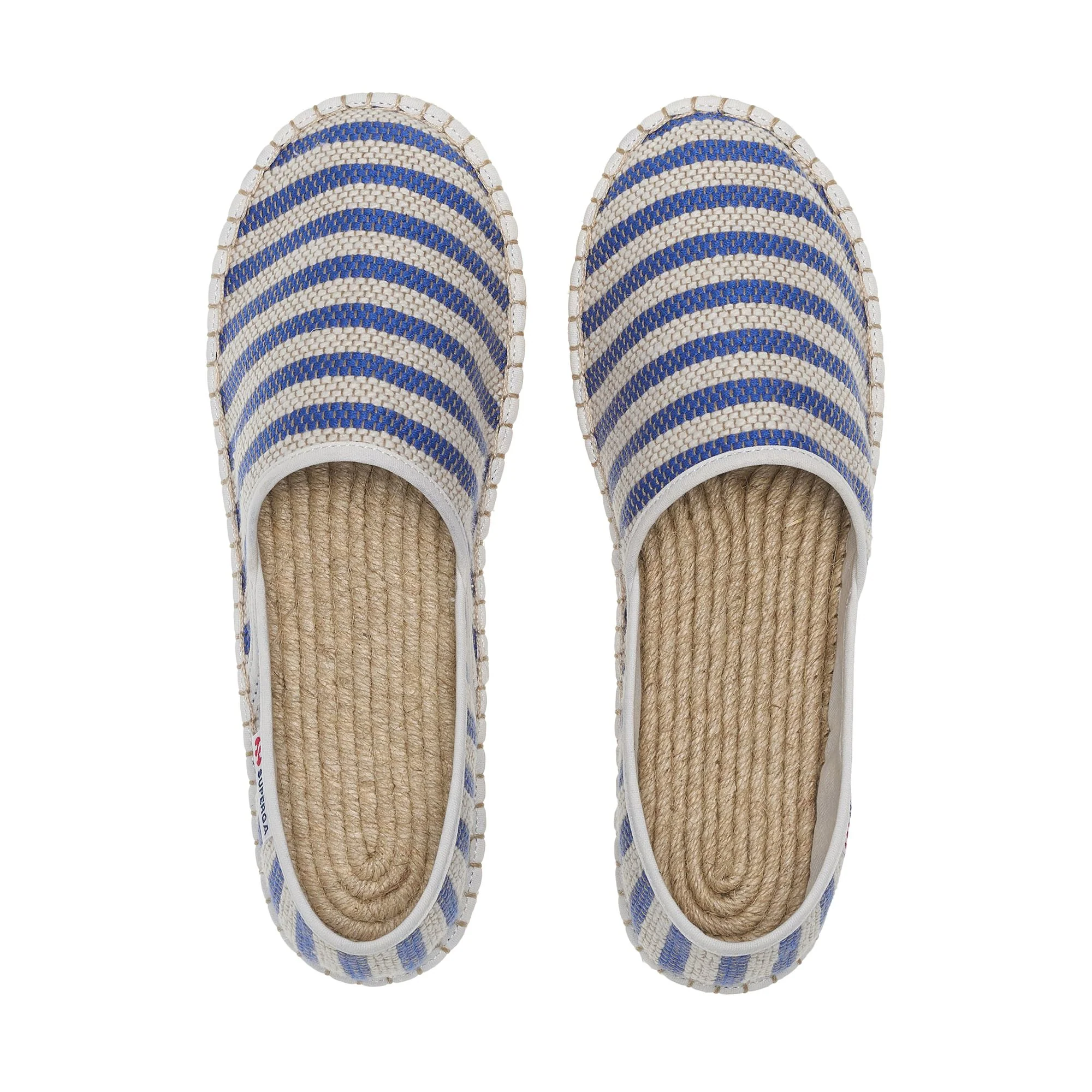 3009 COTTON STRIPES - Espadrilles - Low Heel - Unisex - Blue-Off White - Image 4