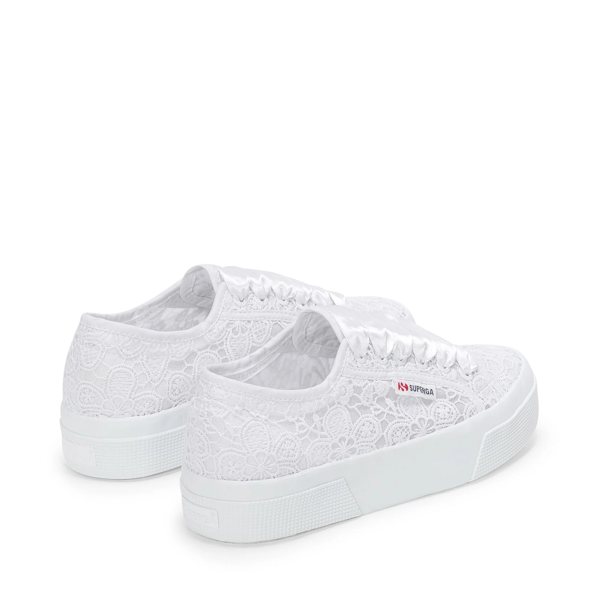 2740 FLOWER MACRAME - Lady Shoes - Wedge - Woman - Total White - Image 3
