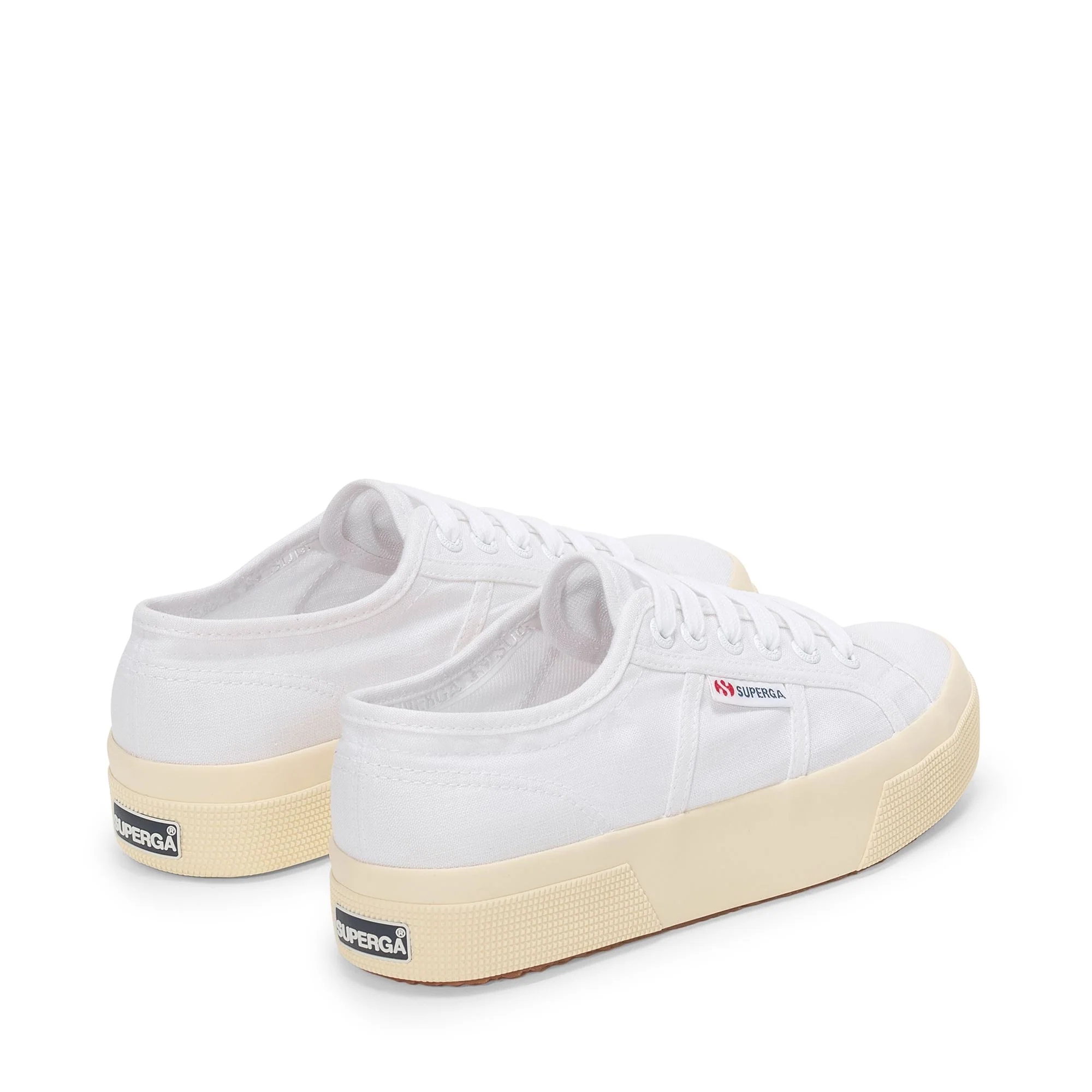 2740 PLATFORM LINEN - Lady Shoes - Wedge - Woman - White-F Off White - Image 3