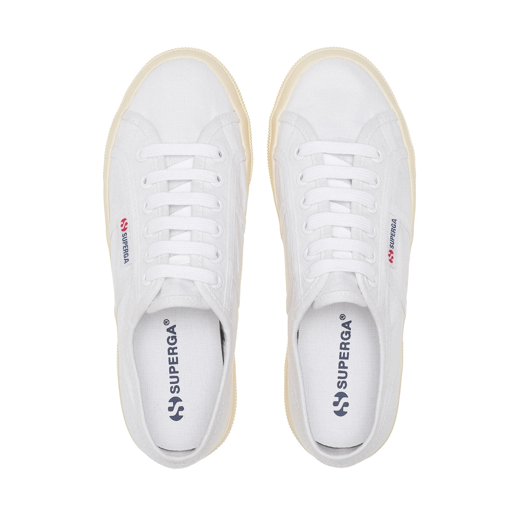 2740 PLATFORM LINEN - Lady Shoes - Wedge - Woman - White-F Off White - Image 4