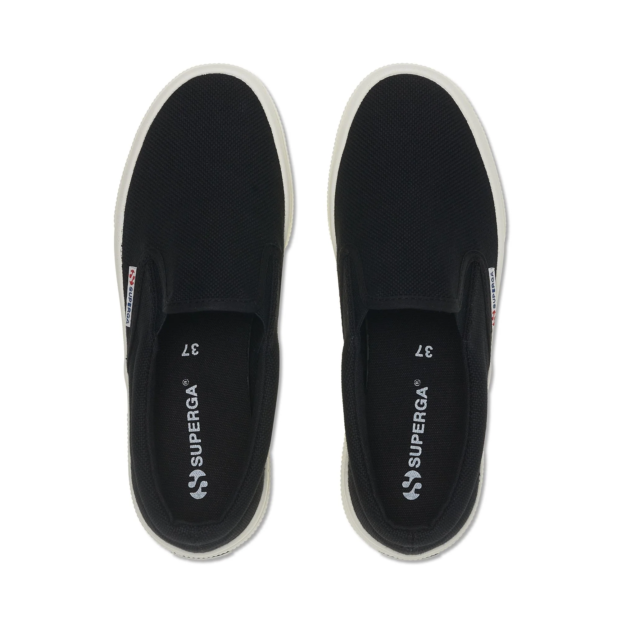 2740 PLATFORM SLIPON - Lady Shoes - Wedge - Woman - Black-F Avorio - Image 4
