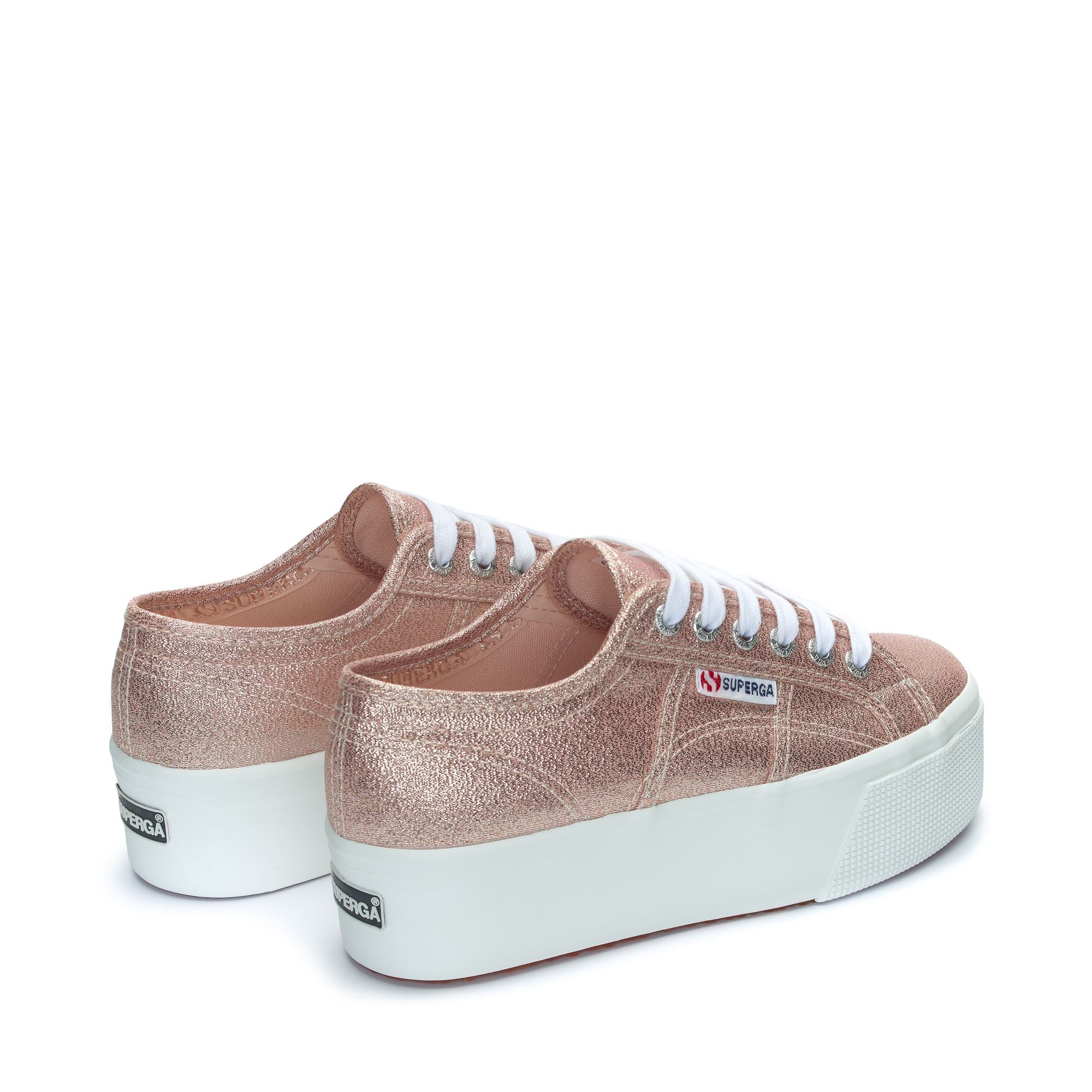 2790 PLATFORM LAME - Lady Shoes - Wedge - Woman - Rose Platinum-Orange Rosewater - Image 3