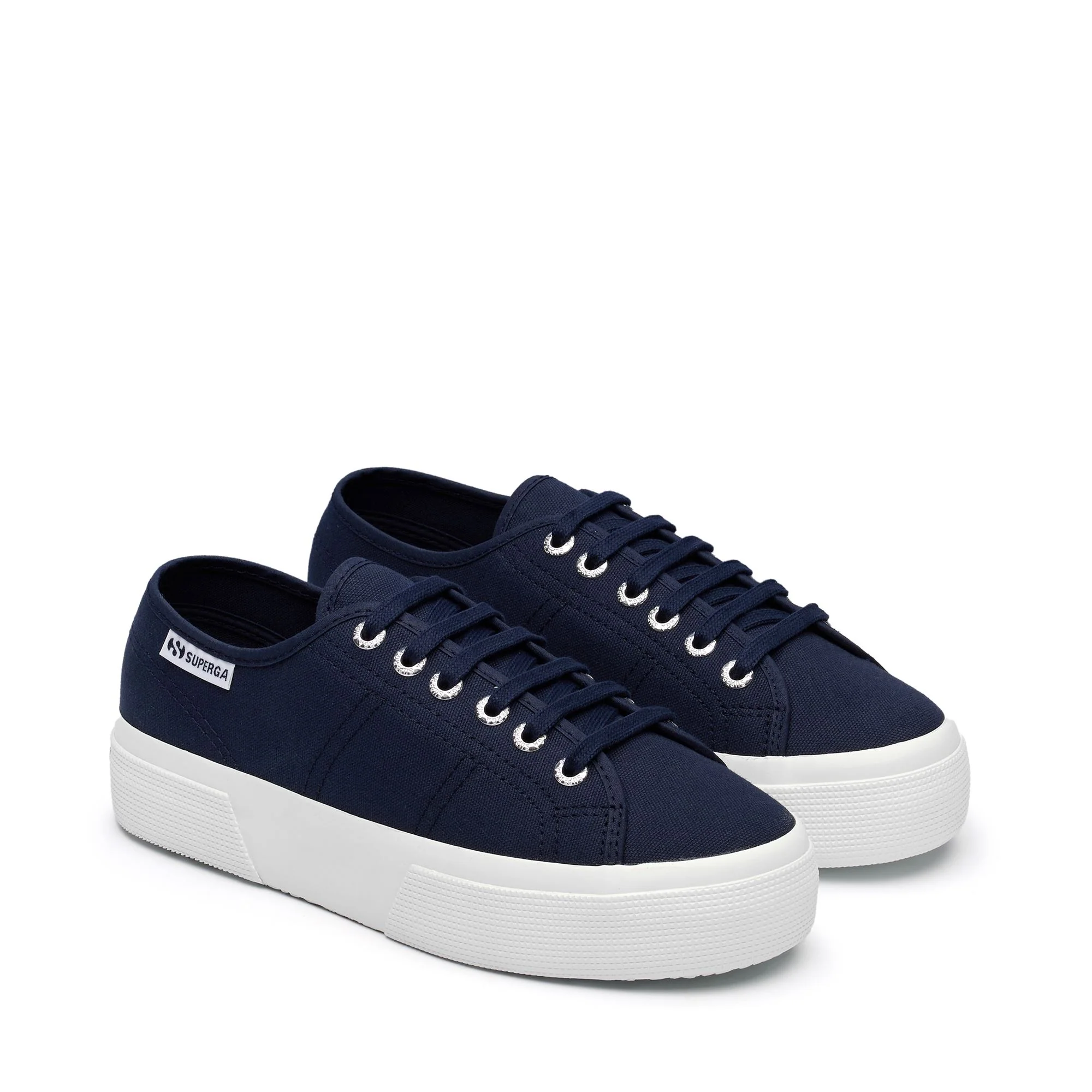 3740 PLATFORM LEGGERA - Lady Shoes - Wedge - Woman - Navy-FWhite-Blue Navy-White - Image 2