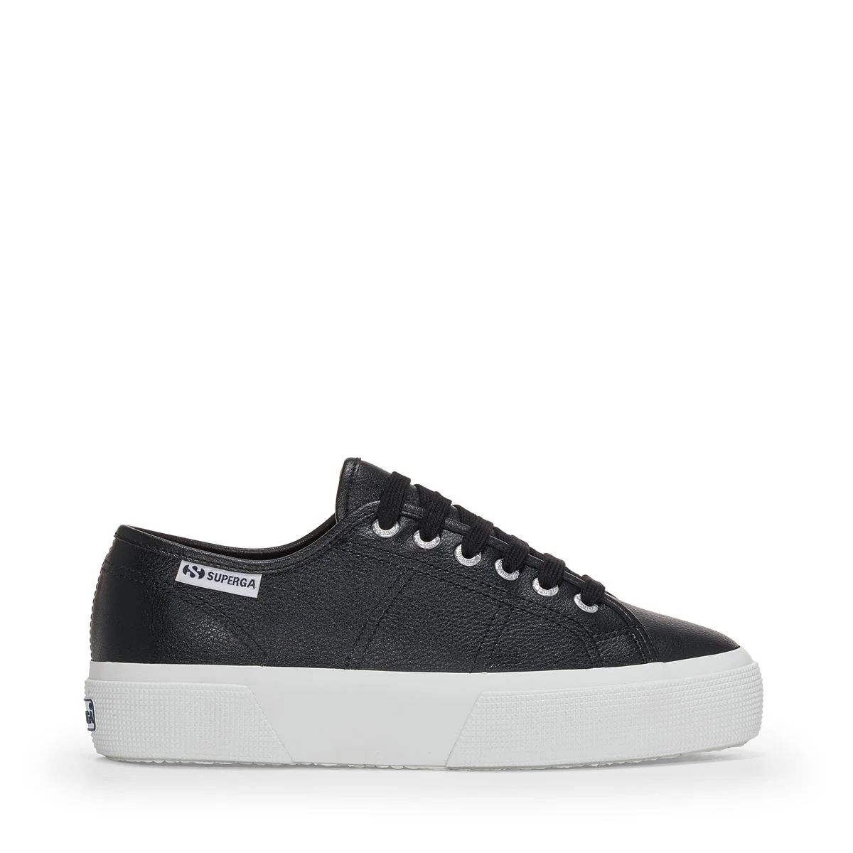 3740 PLATFORM VEGAN TUMBLED MATERIAL LEGGERA - Lady Shoes - Wedge - Woman - Black