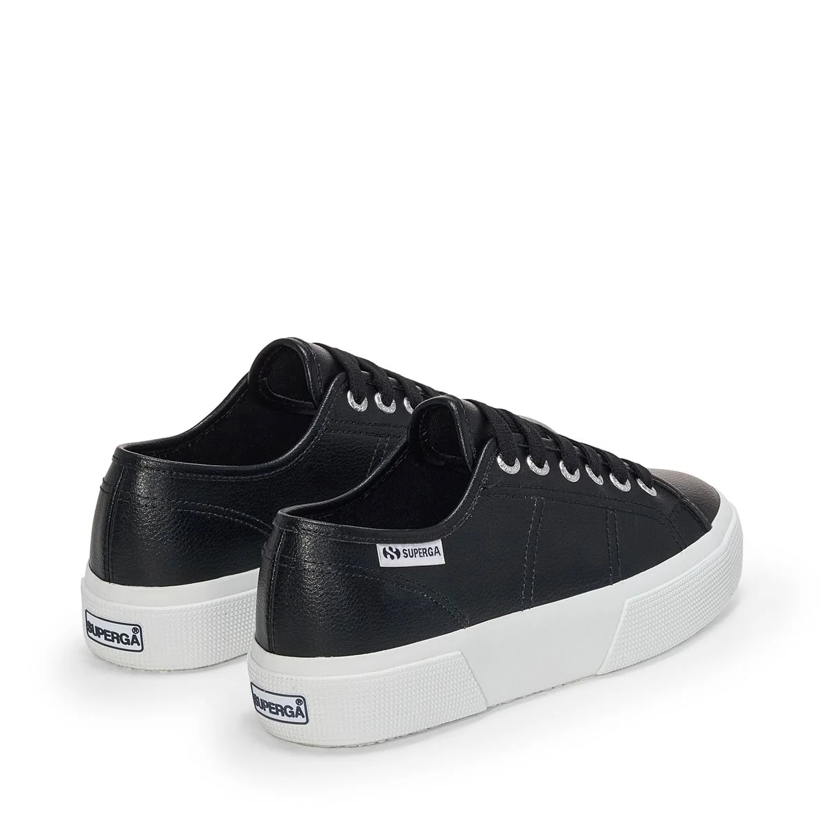 3740 PLATFORM VEGAN TUMBLED MATERIAL LEGGERA - Lady Shoes - Wedge - Woman - Black - Image 3