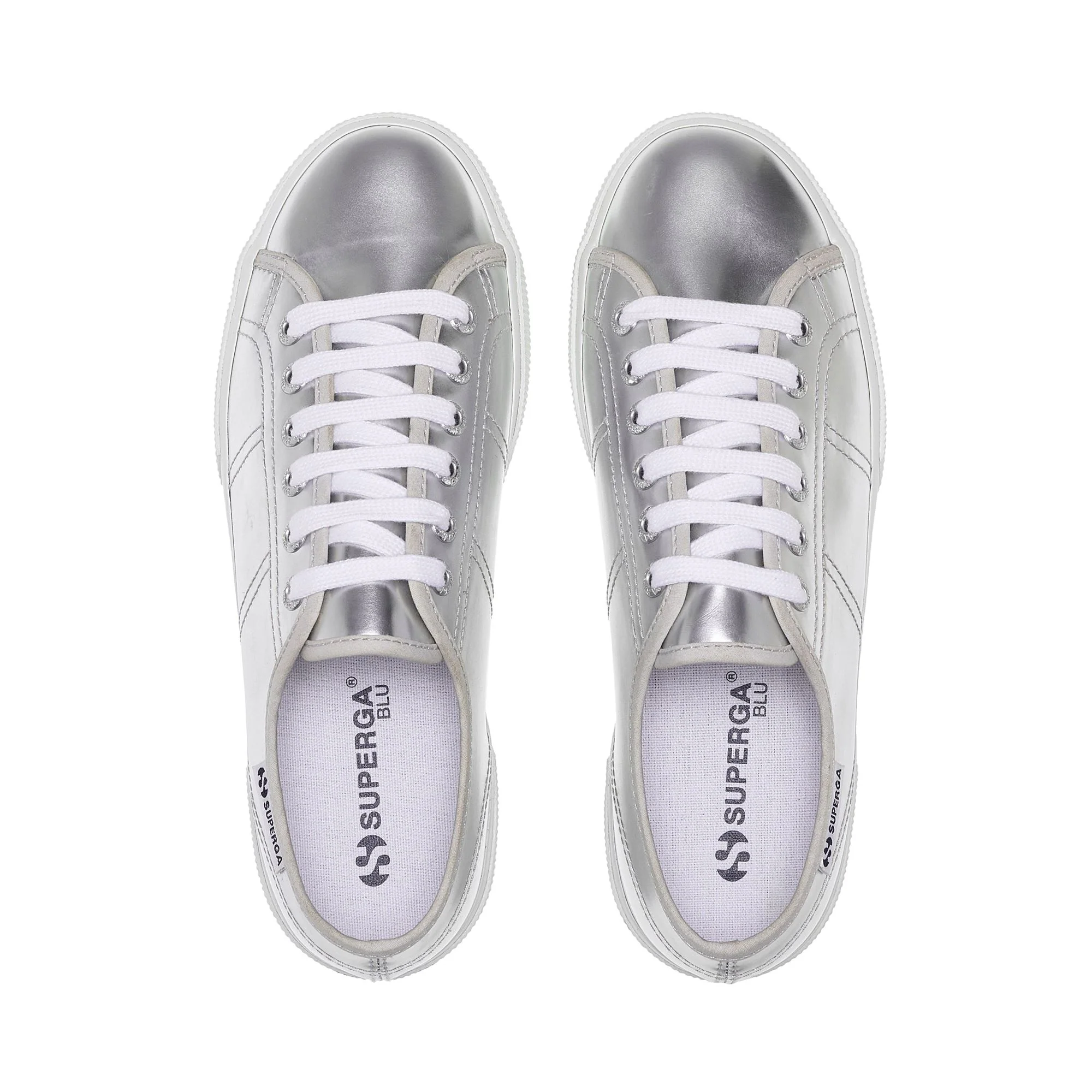 3790 PLATFORM MIRROR SYNTHETIC MATERIAL - Lady Shoes - Wedge - Woman - Silver - Image 4