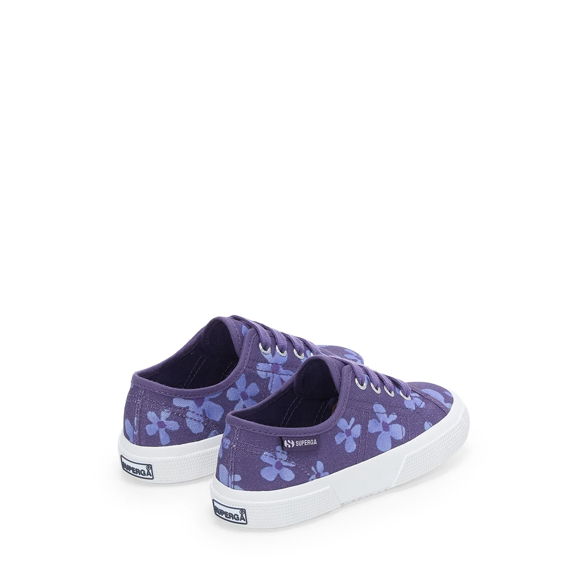 3750 KIDS FLOWER PRINT LEGGERA - Le Superga - Sneaker - Girl - Navy-Purple Wisteria - Image 3