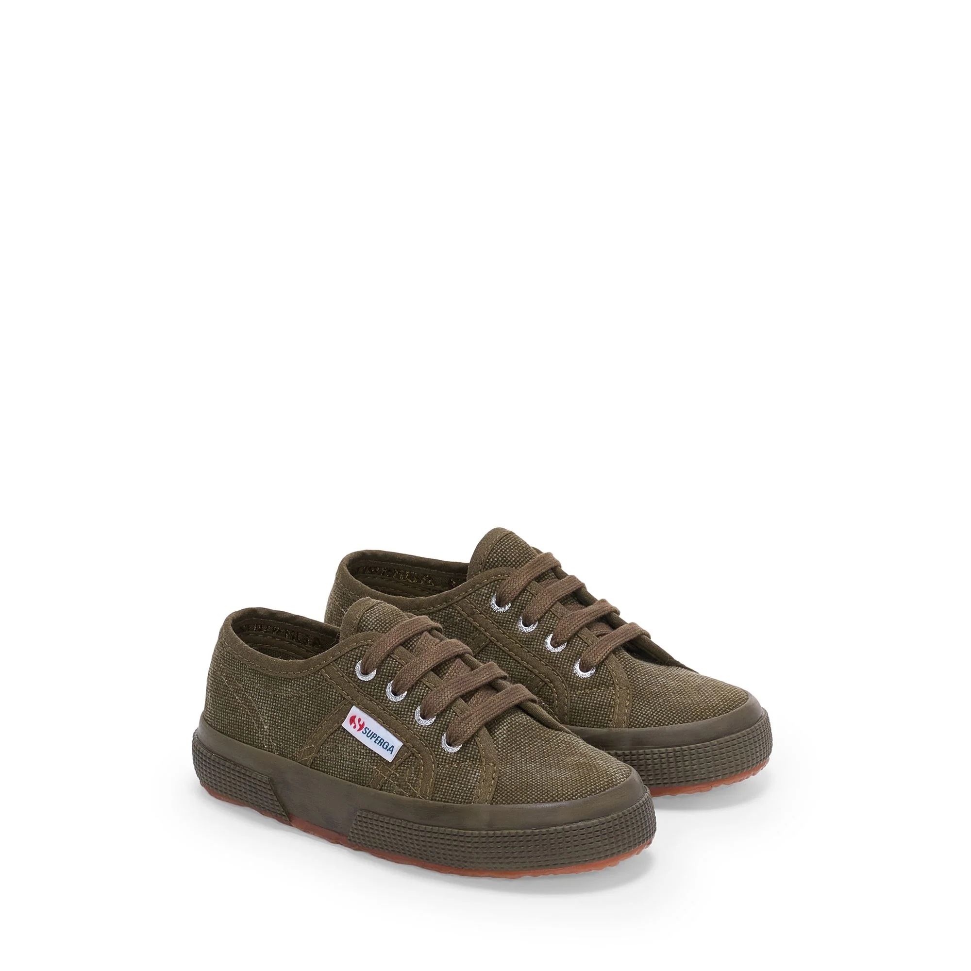 2750 KIDS COTTON STONE WASH - Le Superga - Sneaker - Kid unisex - Full Green Dk Olive Washed - Image 2
