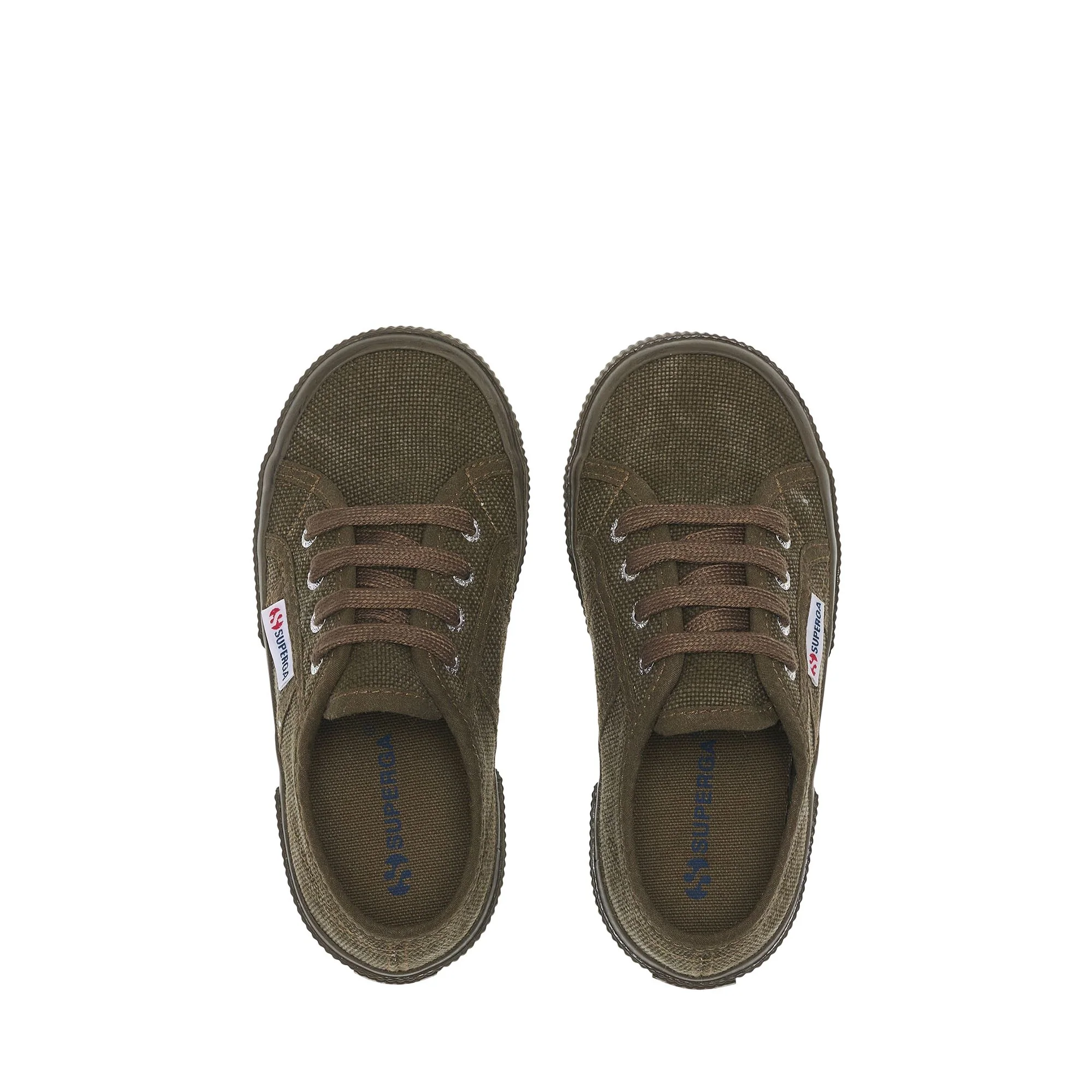 2750 KIDS COTTON STONE WASH - Le Superga - Sneaker - Kid unisex - Full Green Dk Olive Washed - Image 4