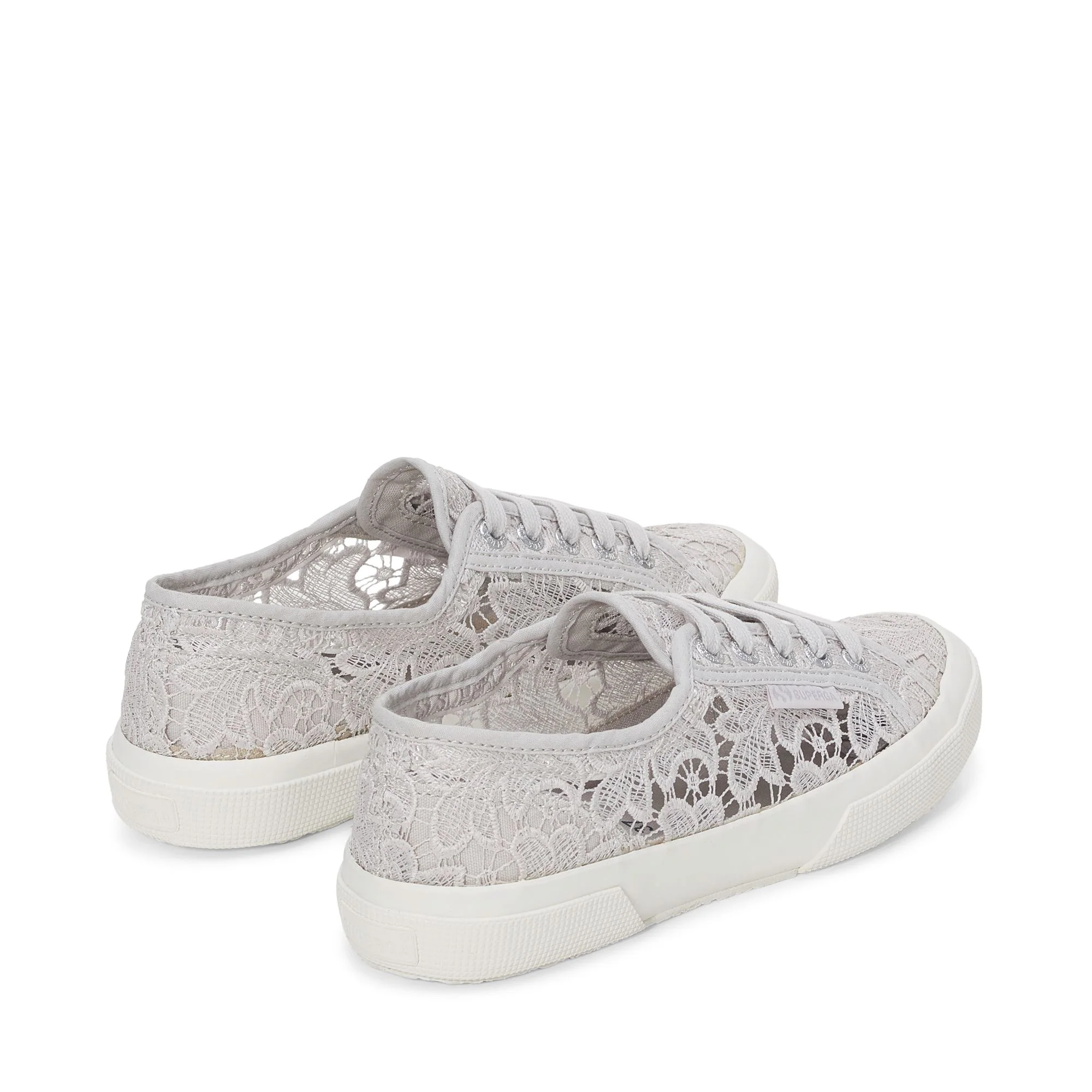 2750 MACRAME - Le Superga - Sneaker - Woman - Grey Silver-FAvorio - Image 3