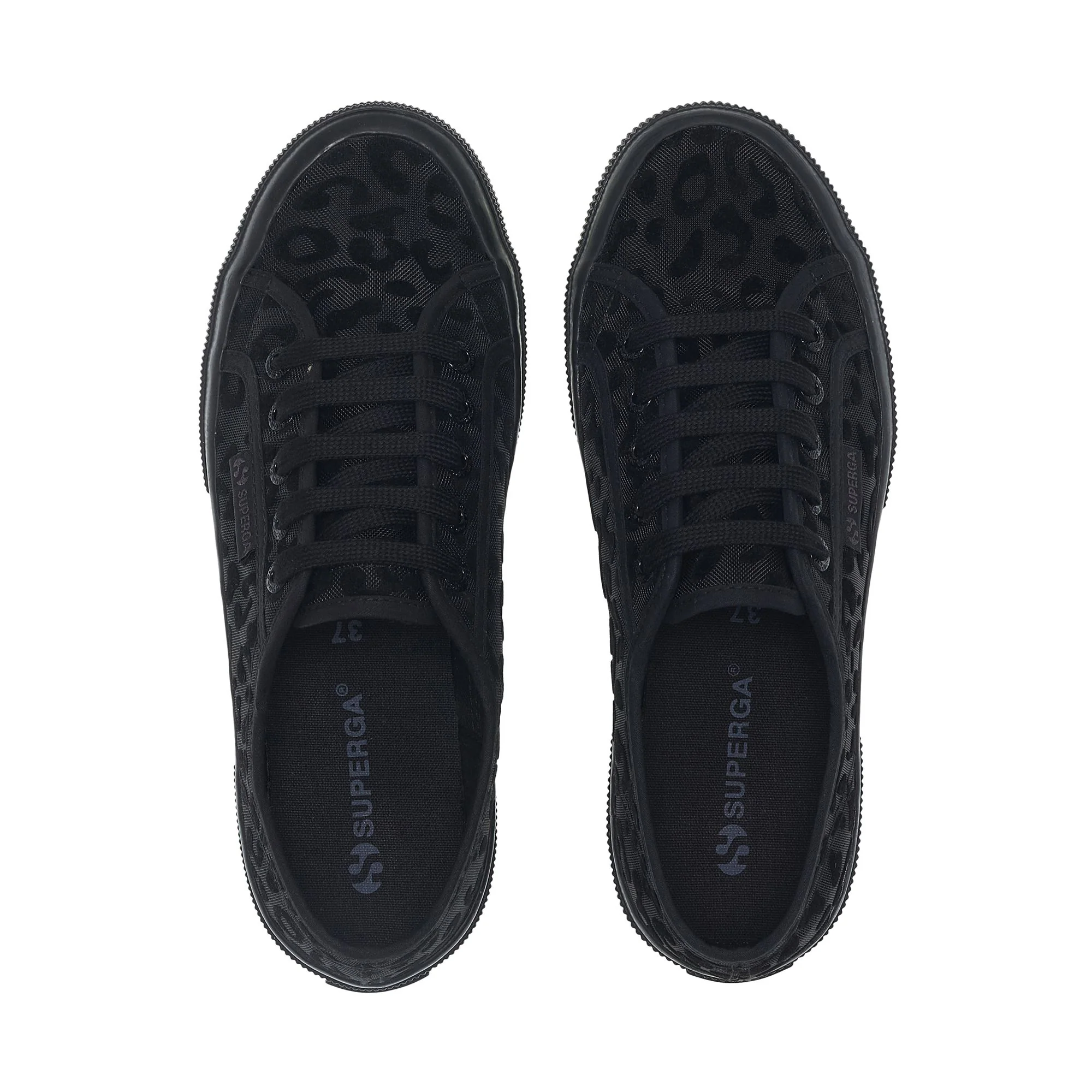 2750 NET LEOPARD - Le Superga - Low Cut - Woman - Black-Black - Image 4