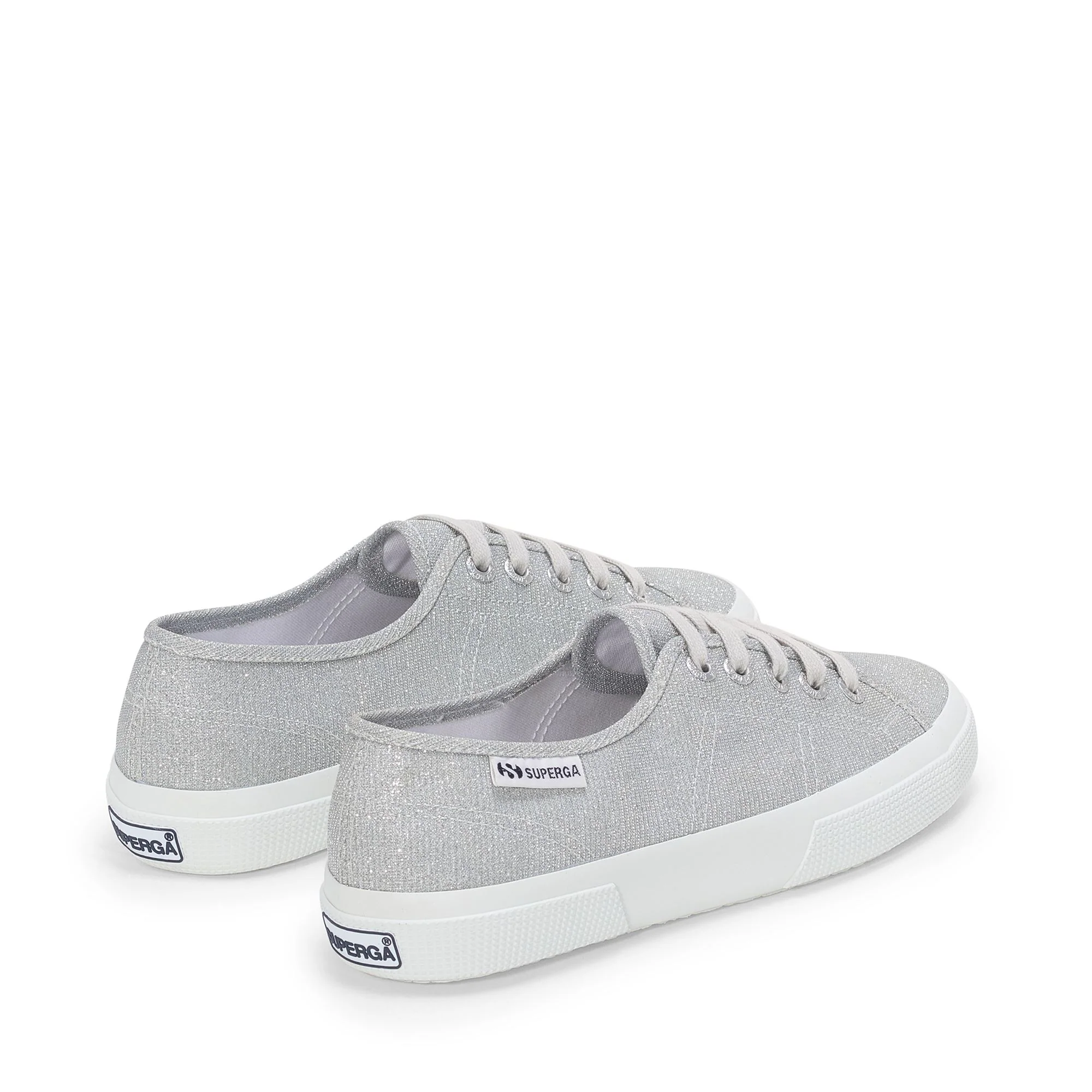 3750 JERSEY LAME LEGGERA - Le Superga - Low Cut - Woman - Grey Silver - Image 3