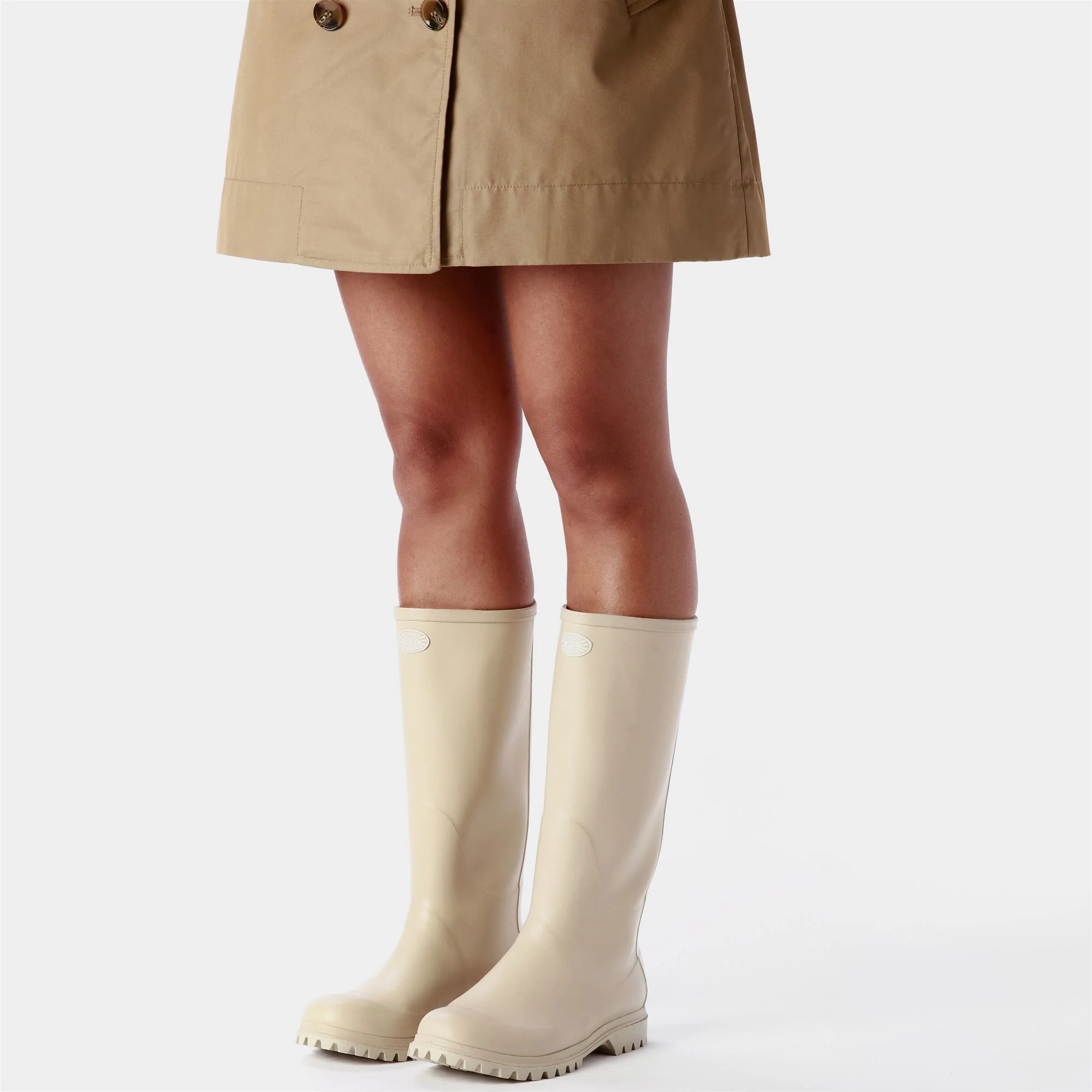 799 RUBBER BOOTS LETTERING - Rubber Boots - High Cut - Unisex - Beige Lt-Beige Semolina - Image 6