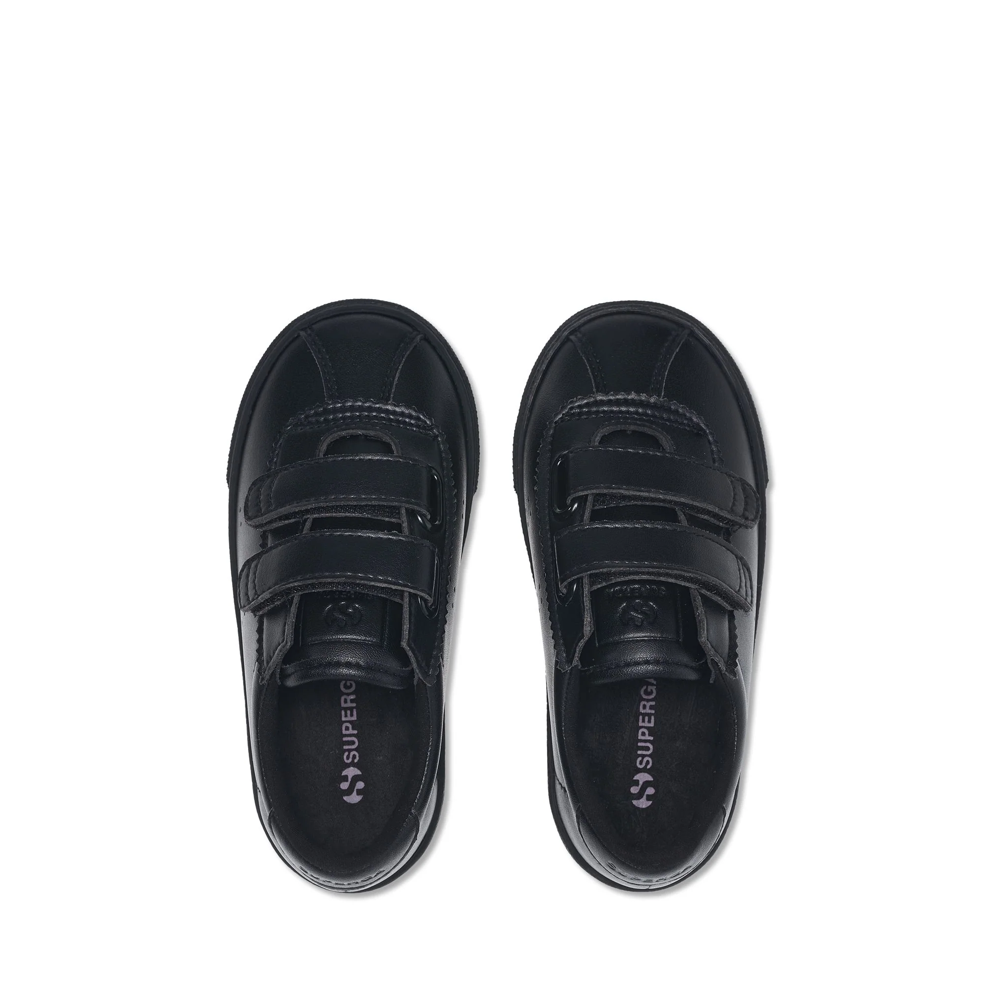 2843 KIDS CLUB S STRAPS VEGAN MATERIAL - Sneakers - Low Cut - Kid unisex - Total Black - Image 4