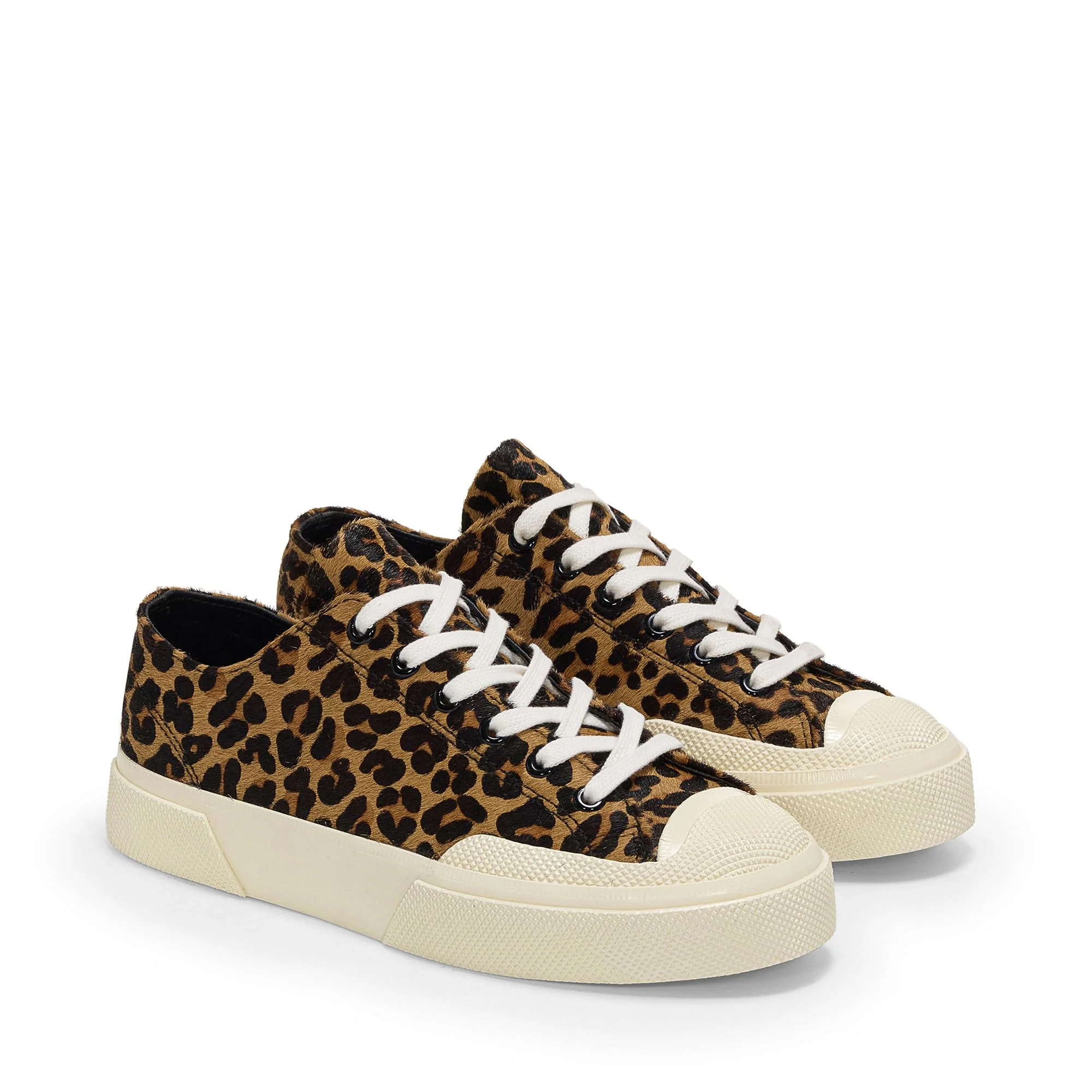2432 WORKS LEOPARD CALFHAIR - Sneakers - Low Cut - Unisex - Leopard Print-OffWhite - Image 2