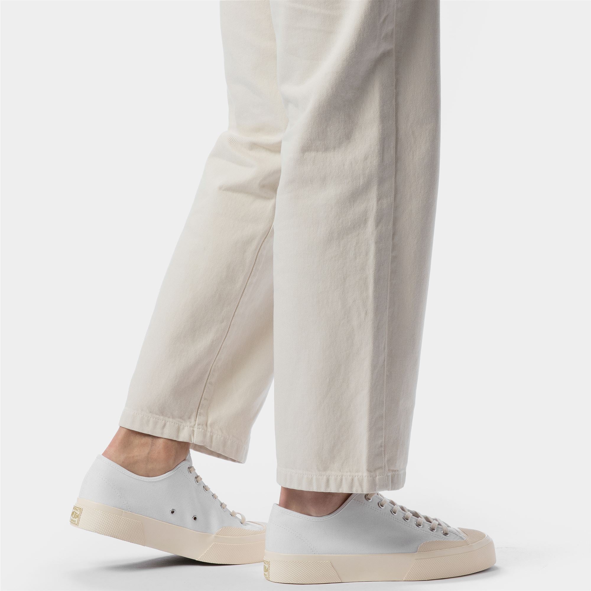 2432 WORKS LOW CUT COTTON CANVAS - Sneakers - Low Cut - Unisex - White-Off White - Image 7