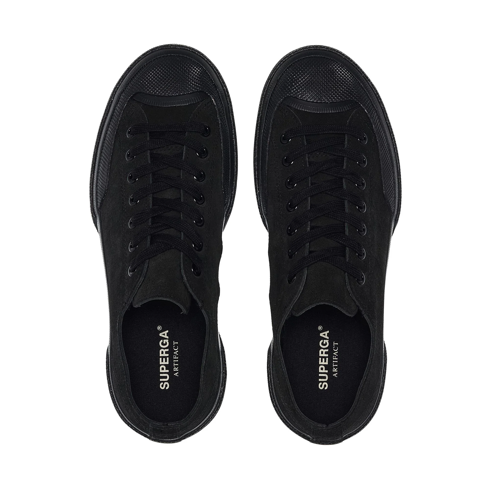 2432 WORKS SUEDE FLESH OUT - Sneakers - Low Cut - Unisex - Full Black-Black - Image 4