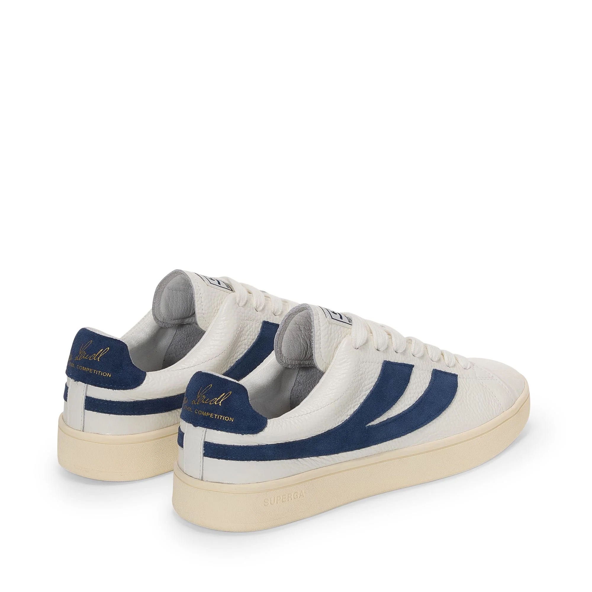 4833 LENDL - Sneakers - Low Cut - Unisex - White Avorio-Navy-Off Yellow - Image 3