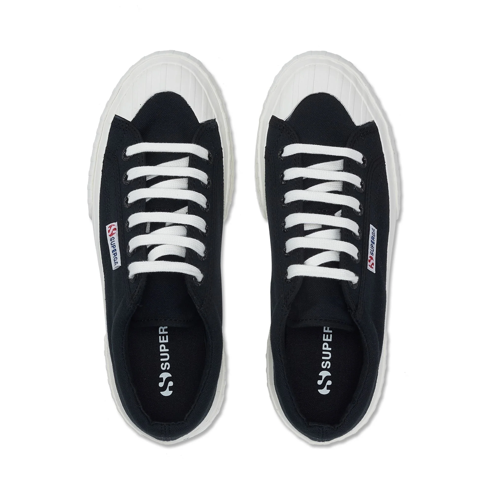2631 STRIPE PLATFORM - Sneakers - Low Cut - Woman - BLACK-WHITE AVORIO - Image 4