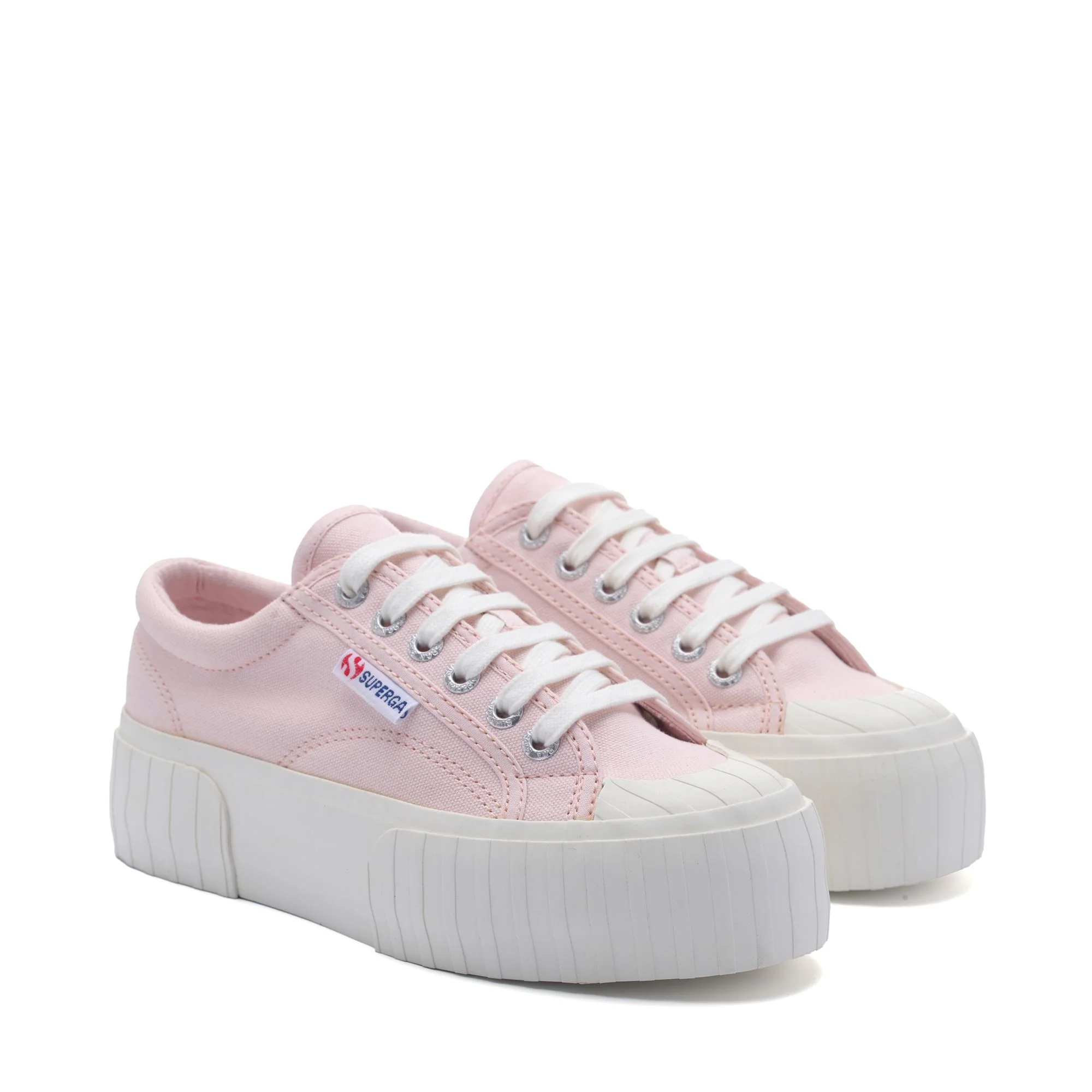 2631 STRIPE PLATFORM - Sneakers - Low Cut - Woman - Pink Ish-FAvorio - Image 2