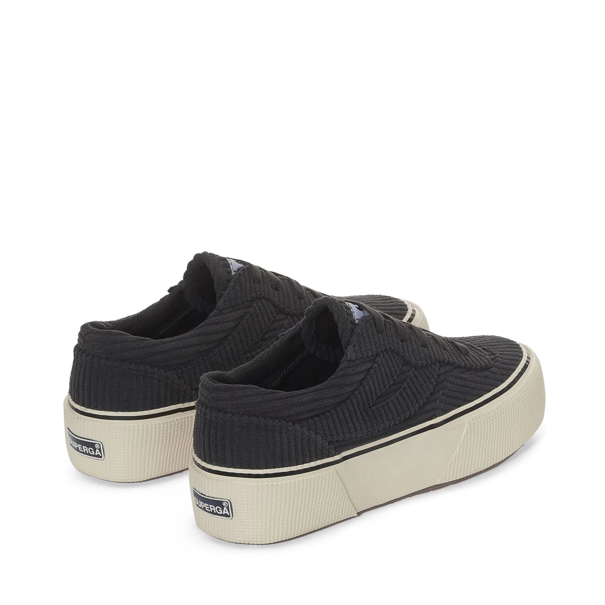 3041 REVOLLEY PLATFORM CORDUROY - Sneakers - Wedge - Woman - Black Bristol-FOff White - Image 3