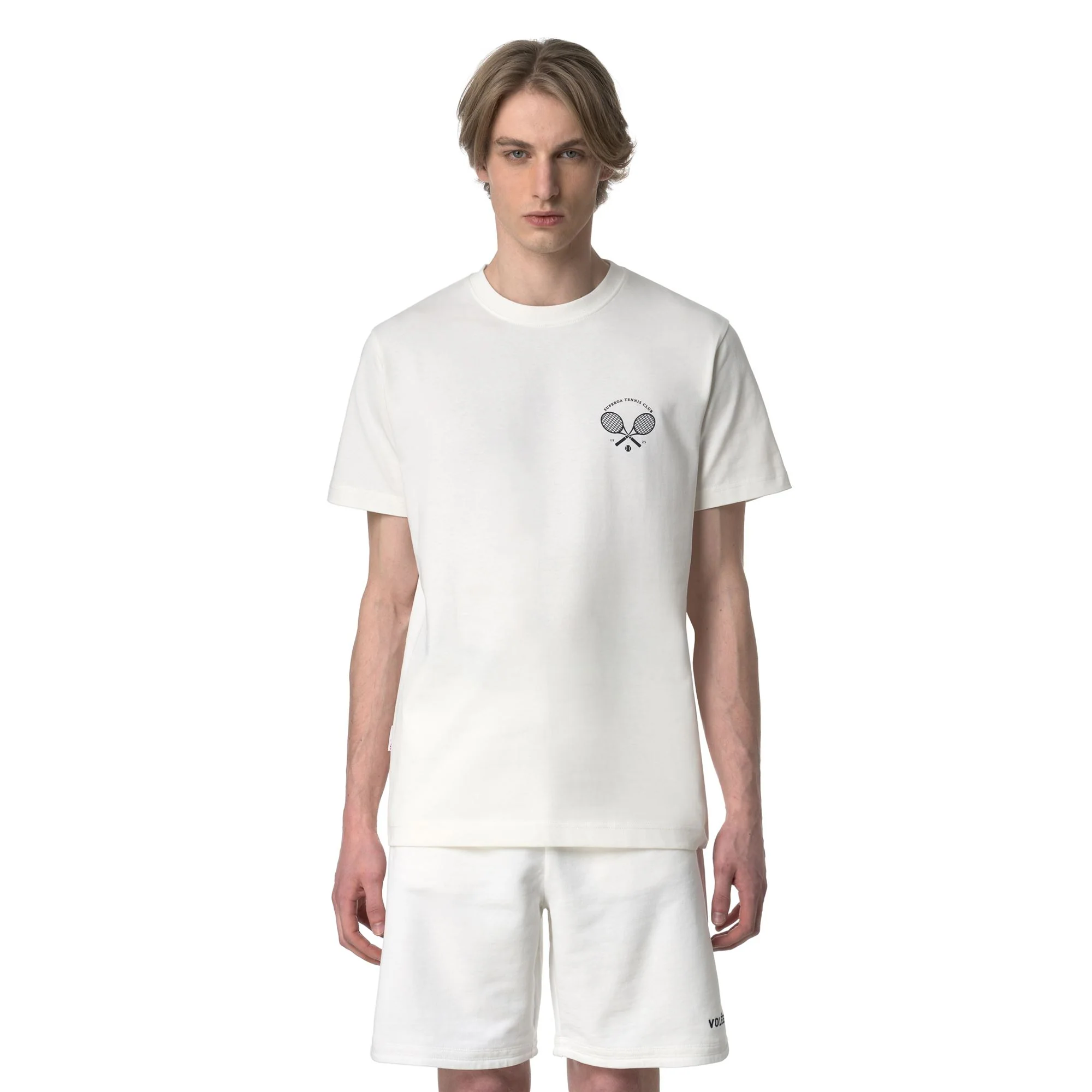 TENNIS CLUB T-SHIRT - T-Shirts & Top - T-Shirt - Unisex - White Avorio-Navy Tennis Club - Image 5